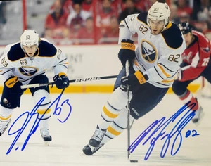 Tyler Ennis / Marcus Foligno Signed Buffalo Sabres 8x10 Photograph - Picture 1 of 1