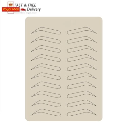 Pre-Shaped Microblading Latex Practice Fake Skin With Eyebrow Training SPMU