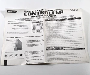 Nintendo Wii Dance Dance Revolution Mat Controller Owners Manual Only Konami - Picture 1 of 3
