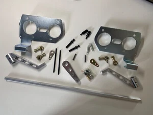 Stabiles Crossbar-Gasgestänge für Weber IDF Doppelvergaser VW Typ1 Typ4 - NEU - Bild 1 von 9