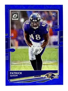2020 Donruss Optic Blue Scope Prizm #118 Patrick Queen RC Baltimore Ravens - Picture 1 of 2