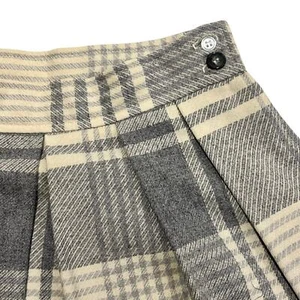 VTG 90s EVAN PICONE Plaid Preppy Academia Wool Skirt Size 8 Elegant USA A-line - Picture 1 of 12