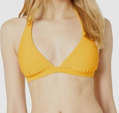 $89 Lucky Brand Para Mujer Amarillo Sólido Halter Bikini Top Traje de Baño Talla X-Pequeño Foto 1 de 3