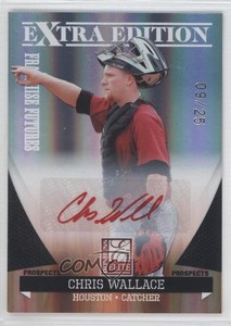 2011 Donruss Elite Extra Edition Red Ink /25 Christopher Wallace Chris #93 Auto