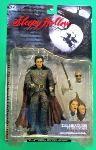 McFarlane Sleepy Hollow HEADLESS HORSEMAN Action Figure 1999, MIP Cover