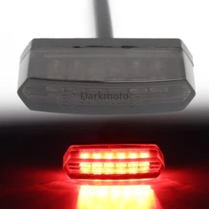 Motorcycle ATV Bike 6 LED Rear Tail Running Brake Light Lamp Smoke 12V Universal - Picture 1 of 12