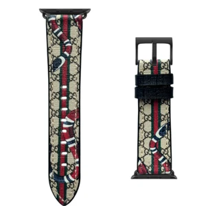 Luxury Apple watch band strap series 1 2 3 4 5 6 7 8 9 10 SE ULTRA 1 2 G SNAKE - Picture 1 of 11
