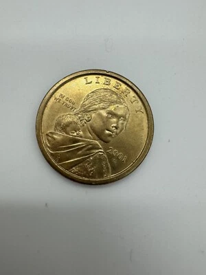 2001 Sacagawea D United States Circulated Native American Dollar $1 - Image 1 of 4