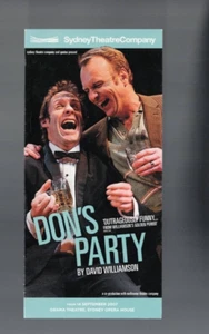 PLAYS , DAVID WILLIAMSON , DON'S PARTY , FLYER , 2007 , SYDNEY OPERA HOUSE - Picture 1 of 1