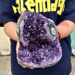 3,4 Pfund Natürlicher Amethyst Höhle Quarz Kristall Cluster Mineral Kristall - Bild 1 von 17