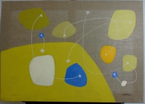 Michael Feicht (nacido 1959)"Formas flotantes amorfas con líneas de unión13" - Imagen 1 de 3