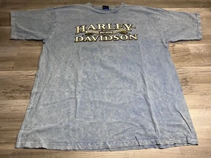 Vintage Y2K Harley Davidson T-Shirt Gr. 3XL Tie Dye Shiawassee Birch Run Michigan - Bild 1 von 7