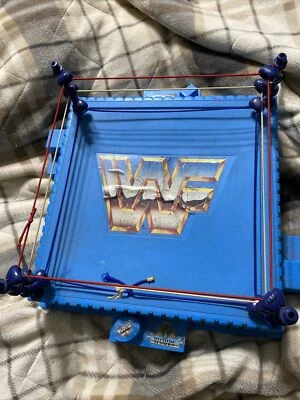 Anillo de lucha libre oficial WWE WWF Wrestlemania 1989 Hasbro juego de figuras de acción Foto 1 de 4