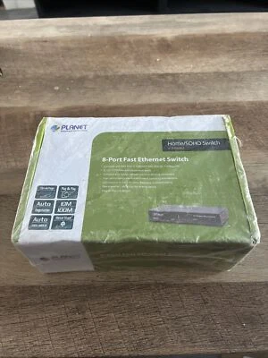 Planet 8-Port 10/100/1000Mbps Gigabit Ethernet Switch FSD-803 (V3) UK SELLER - Image 1 of 2