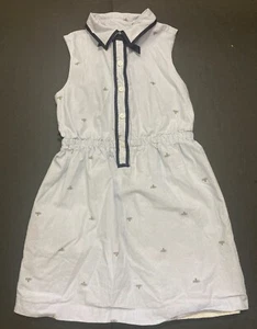 Girl's Janie & Jack Pinstriped Bee Dress Size 6 EUC - Picture 1 of 4