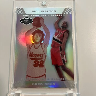 2007 Topps Co-Signers Silver Foil /39 Greg Oden Bill Walton Rookie RC HOF - Image 1 of 2