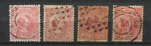NIEDERLANDE 1891-1894 10ct NVPH # 37 - 4X - Bild 1 von 1