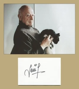 Raoul Servais (1928-2023) - Belgian filmmaker - Rare signed card + Photo - COA - Picture 1 of 3