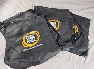 Lot of 10 Corepower Black Promotional Drawstring Bag Vintage  - Imagen 1 de 7