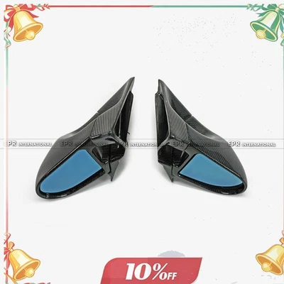 Espejo retrovisor de fibra de carbono para Toyota Mk4 Supra A80 JZA80 (LHD) 2 piezas Foto 1 de 4