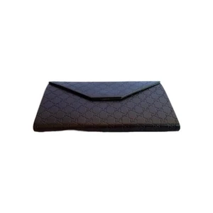Gucci custodia occhiali da sole pieghevole marrone logo grigio feltro solo custodia interna no panno nuova - Foto 1 di 8