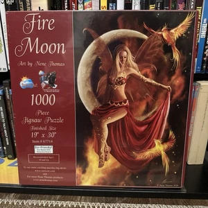 Nene Thomas ‘Fire Moon’ Fantasy Angel Fairy Y2K Brand New SunsOut 1000pc Puzzle - Picture 1 of 2