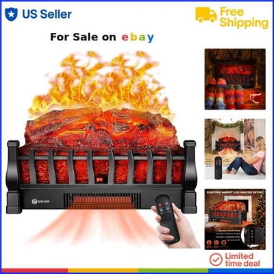 Regras de lareira elétrica ferro fundido com controle remoto 5 chamas temporizador de brilho superaquecimento - Imagem 1 de 4