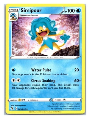 SWSH08: Fusion Strike #069/264 Simipour - Image 1 of 2