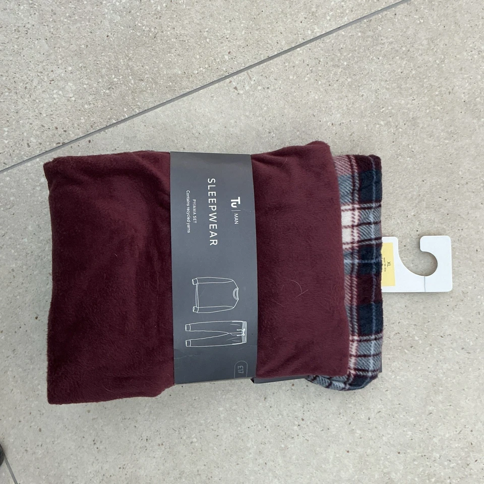 Men’s Fleece  Pyjamas XL Tu purple fleece BNWT - Image 1 of 2