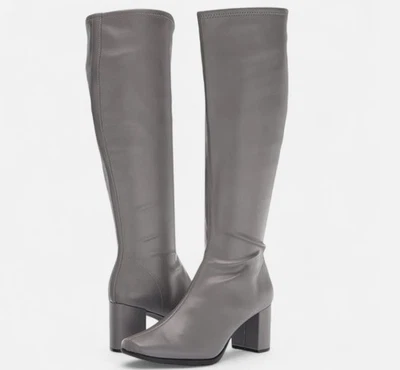 Aerosoles 女式方头 Micah 高筒靴灰色 7 码 — 第 1/4 张图片