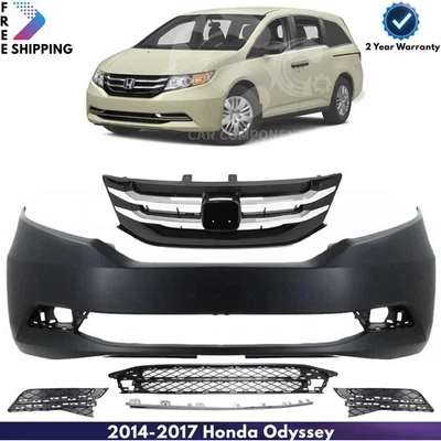 Front Bumper Cover Fascia & Grille Assembly For 2014-2017 Honda Odyssey Foto 1 de 4