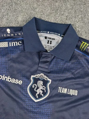 Team Liquid 2025 官方球衣男式 XS 海军蓝电子竞技 25 周年。 JJToxic — 第 1/4 张图片