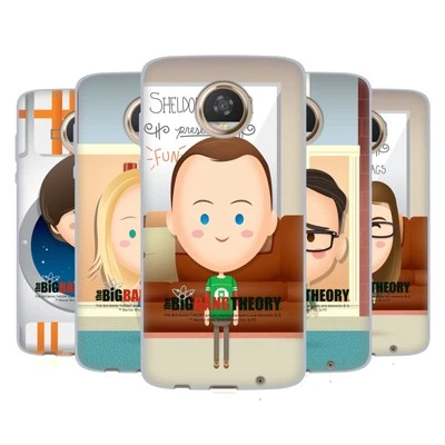 FUNDA DE GEL SUAVE OFICIAL DE LA TEORÍA DEL BIG BANG ARTE DE PERSONAJES PARA TELÉFONOS MOTOROLA Foto 1 de 4