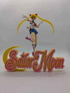 Letrero de exhibición con logotipo de anime Sailor Moon para figuras de acción, manga y más - Imagen 1 de 6