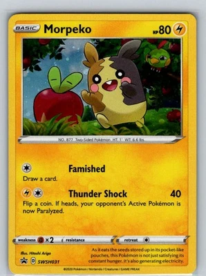 Morpeko - SWSH031 Holo Promo SWSH: Sword & Shield Promo Cards NM - Image 1 of 2