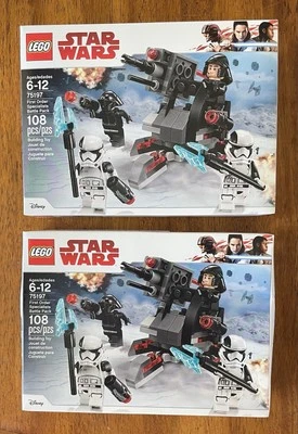 LEGO 75197 LOT Of 2 Star Wars First Order Specialists Battle Packs - Brand New - Image 1 of 2