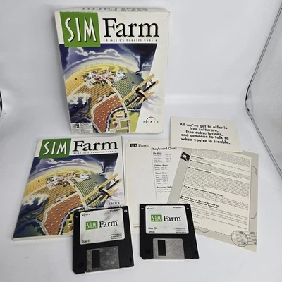 SimFarm: SimCity's Country Cousin, 1993, Big Box, Open Box, Complete - Image 1 of 4