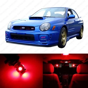 Paquete de 8 luces interiores LED rojas para Subaru Impreza WRX STI 2002-2003 + HERRAMIENTA - Imagen 1 de 7