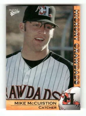 2004 Multi-ad Hickory Crawdads 22 Mike McCuistion - Image 1 of 2
