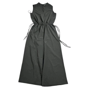 Calvin Klein Green Jumpsuit Jumper Baggy Sleeveless Pockets Wide Leg Size 6 - Picture 1 of 6