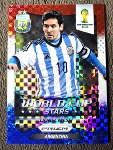 2014 Panini Prizm Lionel Messi World Cup STARS Red, White, Blue Power Plaid 382 - Picture 1 of 2