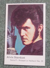 1973 ALVIN STARDUST ORIGINAL TRADING GUM CARD PRINTED IN HOLLAND 55