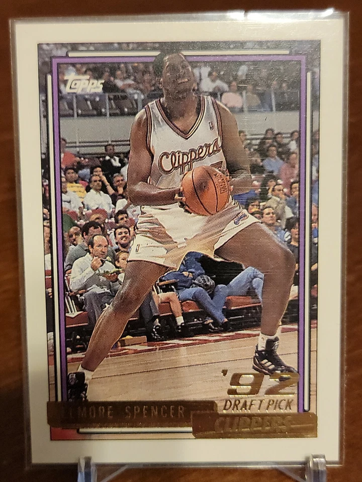 1992-93 Topps Gold Basketball #300 Elmore Spencer LA Clippers - Image 1 of 2