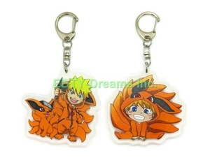 Set of 2 Naruto Anime Acrylic Keychain Kurama - Picture 1 of 2