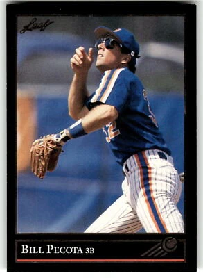 1992 Leaf #244 Bill Pecota Black Gold - Image 1 of 2