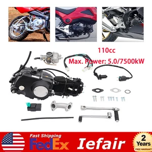 110cc 4-speed Engine Motor Kick Start carburetor Pit Dirt Bike M En14-set - Bild 1 von 6