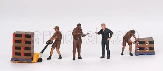 1/64 MINI-GT - FIGURES - SET 4X UPS DRIVERS AND WORKERS MGTAC30 - Immagine 1 di 1