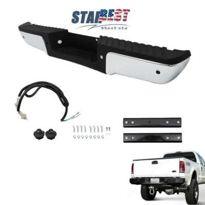Rear Step Bumper W/ Sensor Hole Fit For Ford F-250 F350 F450 Super Duty 08-2016 - Image 1 of 4