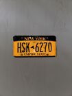 NYC New York Gold License Plate HSK 6270 Rare Empire State Expired
