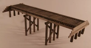 EH521: NG 48' Pile Trestle Wood Kit - D&RG, 1 Bay 4 Leg - HOn3 Scale NIB - Picture 1 of 4